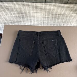 Hudson denim cut off shorts black